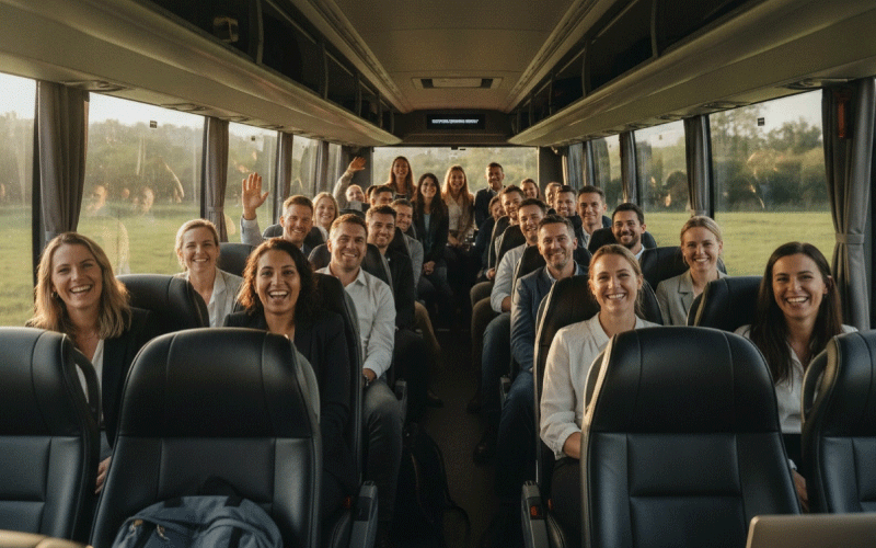 Private coach transport and corporate coach hire for September corporate retreats, executive strategy days and leadership off-site meetings across the UK