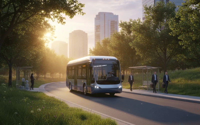 Corporate commuter shuttle service for employees in the UK