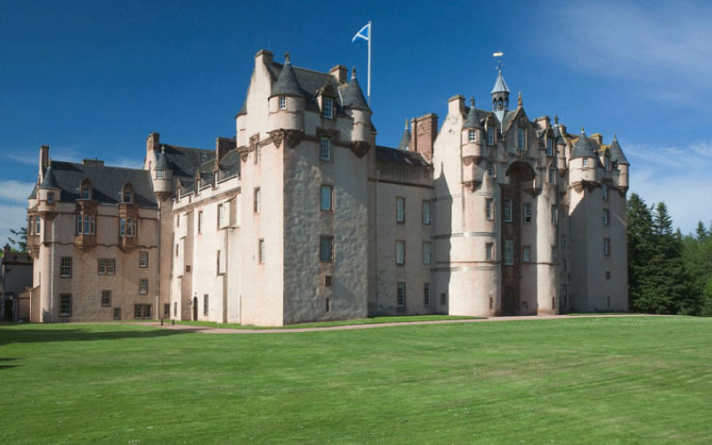 party at Fyvie Castle, event transport, October 2024, UK